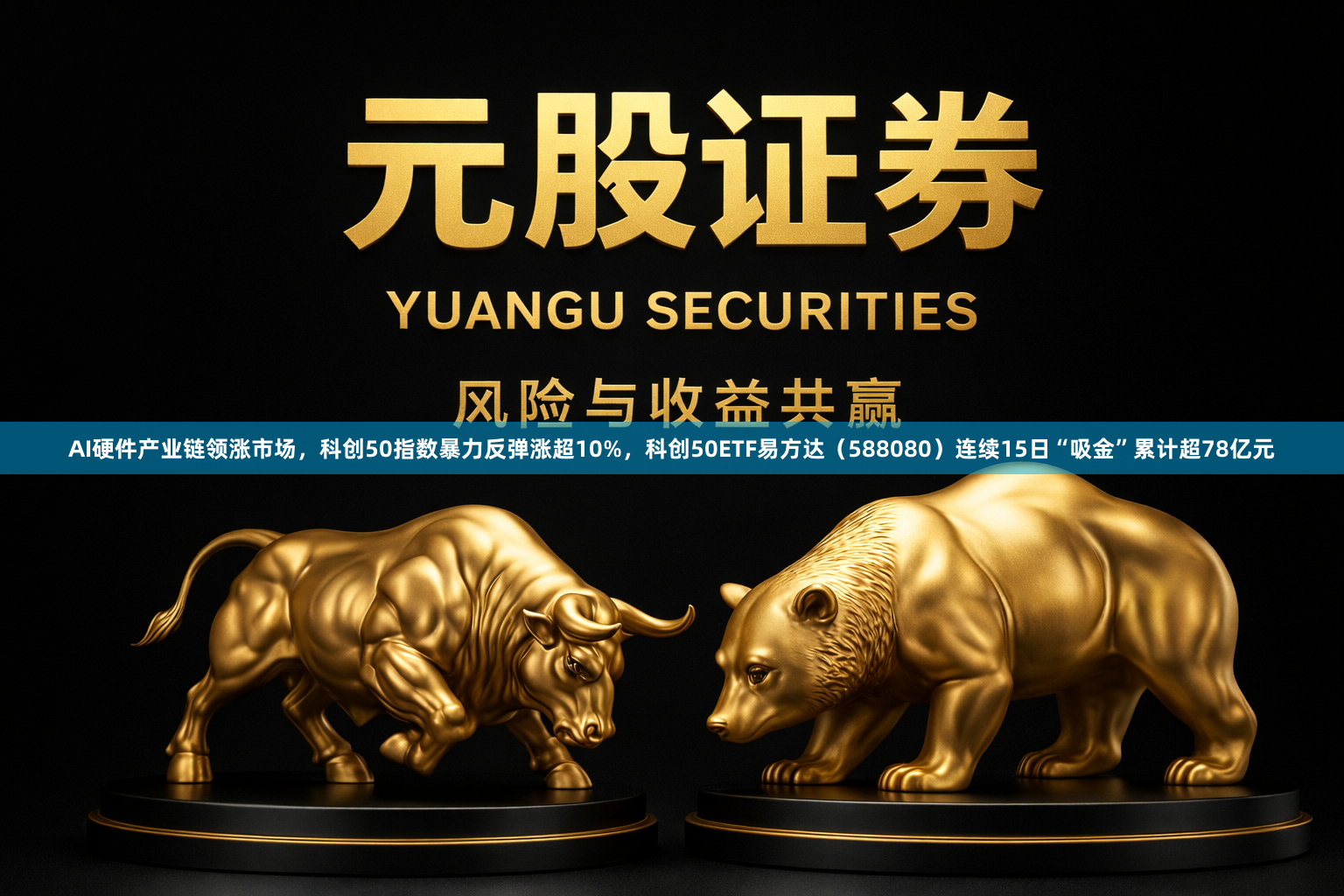 AI硬件产业链领涨市场，科创50指数暴力反弹涨超10%，科创50ETF易方达（588080）连续15日“吸金”累计超78亿元